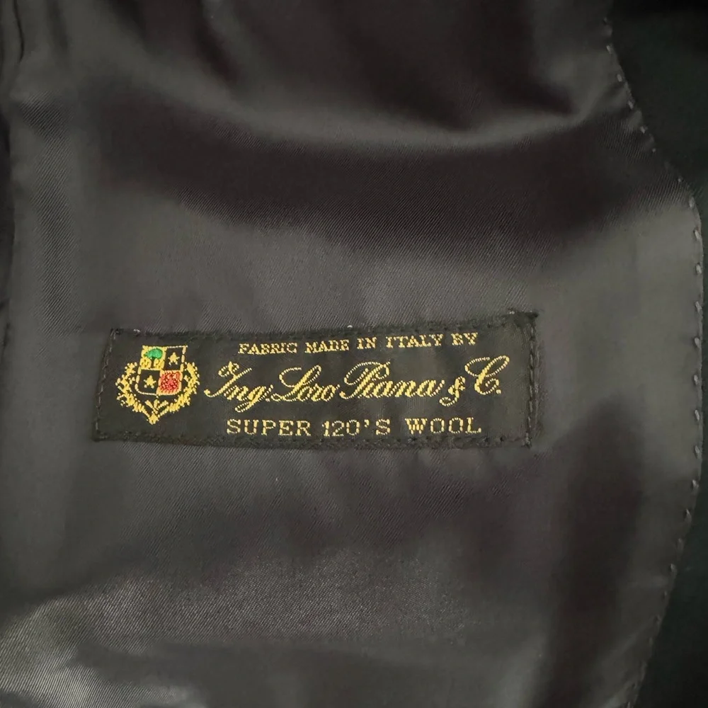 J.Crew Ludlow Italian Wool Suit Jacket 36R Slim Fit Black - Picture 3 of 4